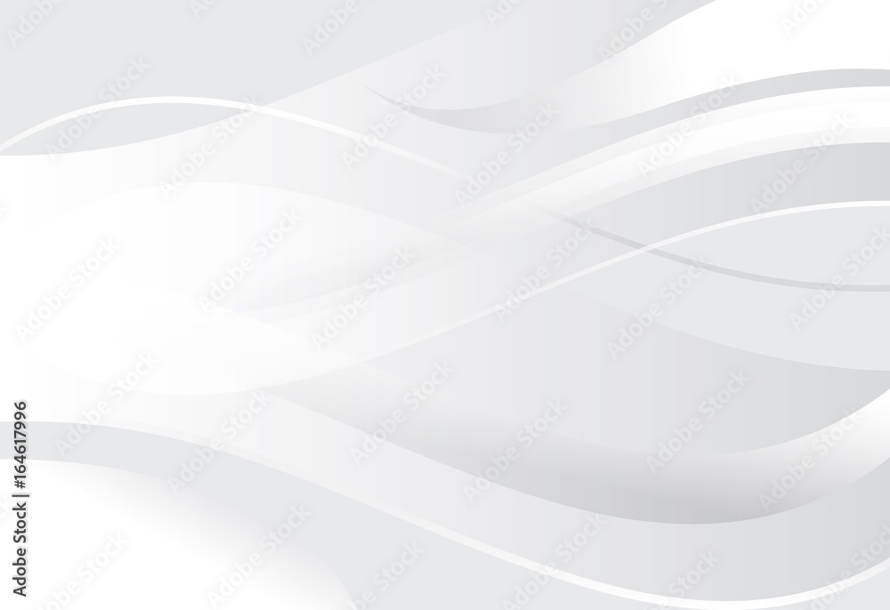 Silver gradient abstract line and wavy background