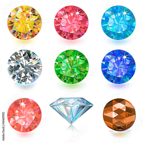Gemstone jewerly set