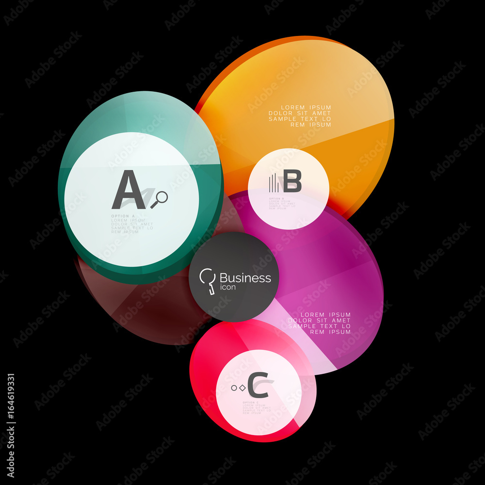 Geometrical abstract infographics banner template Geometrical abstract infographics banner template