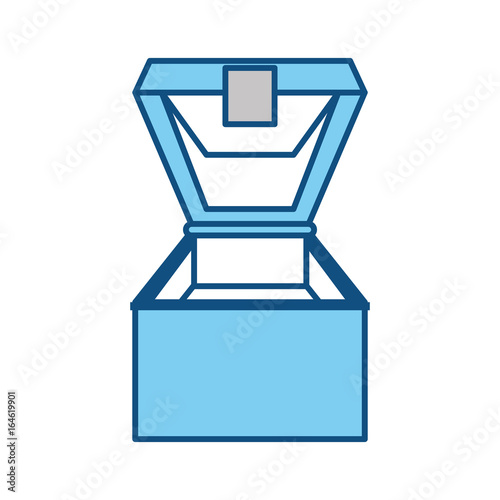 Fisherman box isolated