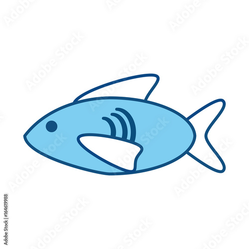 Fish cartoon isolated