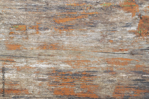 Obraz na płótnie Wooden board, painted in brown color with cracked and peeling paint. w salonie