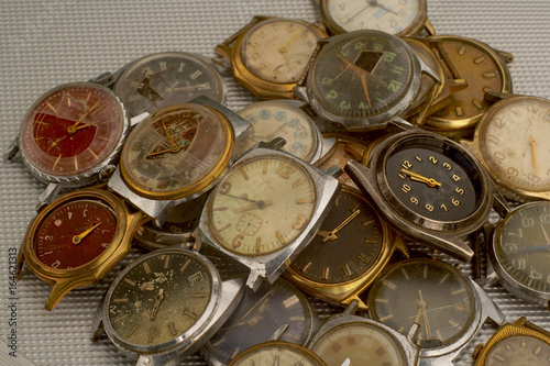 Collection of vintage rusty watches