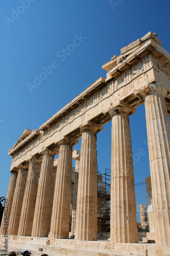 Parthenon temple in Acropolis Hill in Athens, Greece.