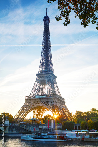 Obraz na płótnie Cityscape of Paris with the Eiffel tower w salonie
