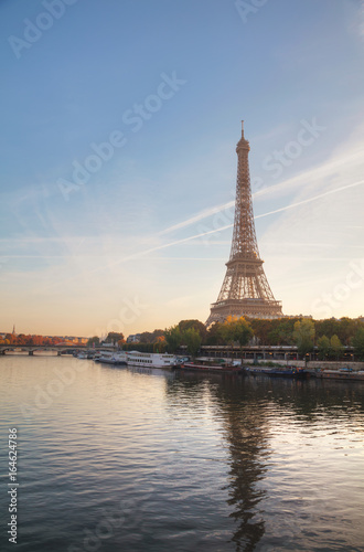 Cityscape with the Eiffel tower in Paris, France © andreykr
