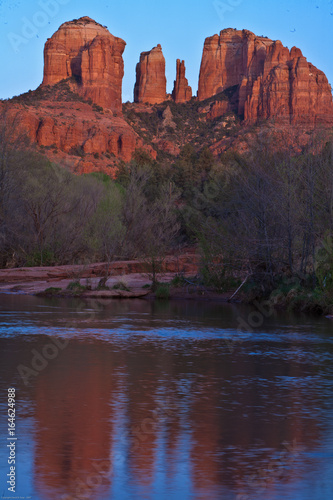 Sedona's Cathedral Rocks During Twilight