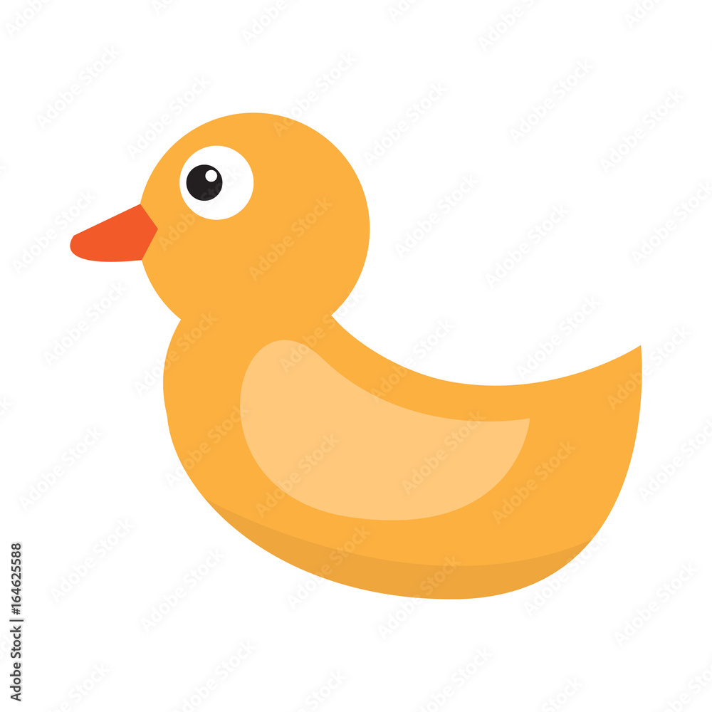 Isolated rubber duck on a white background, Vector illustration Isolated rubber duck on a white background, Vector illustration