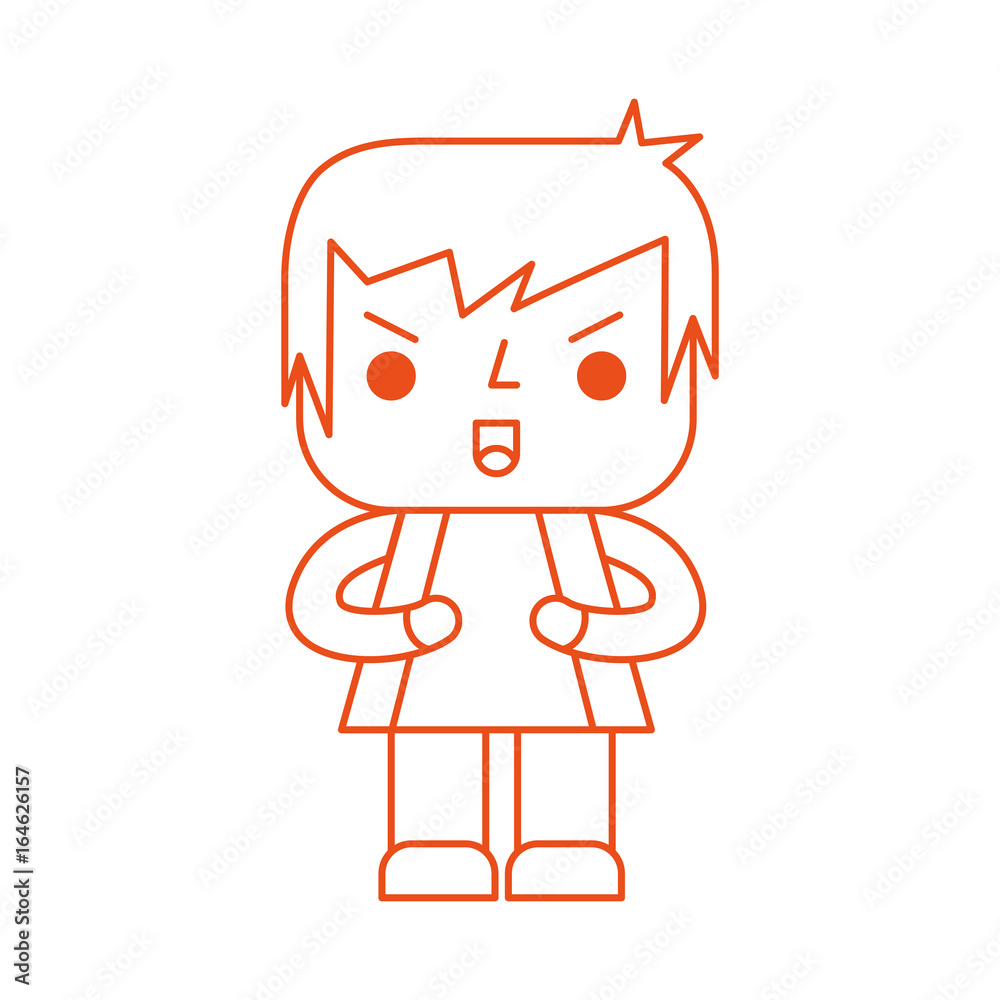 Avatar of a video game warrior vector illustration design