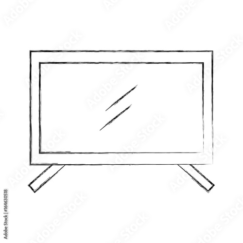 plasma tv isolated icon vector illustration design