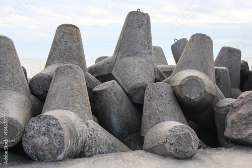 pier, dock stones