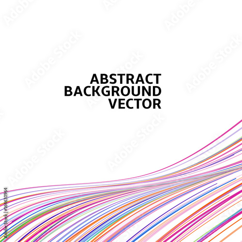 Amazing linear thread, abstract white vector background template backdrop space design for posters, flyers, covers, presentations, business cards. Vector Illustration