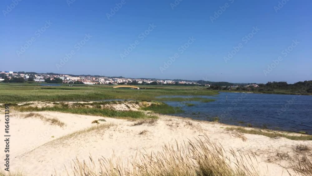 Barrinha in Esmoriz natural laggon in Ovar - Portugal. Barrinha in Esmoriz natural laggon in Ovar - Portugal.