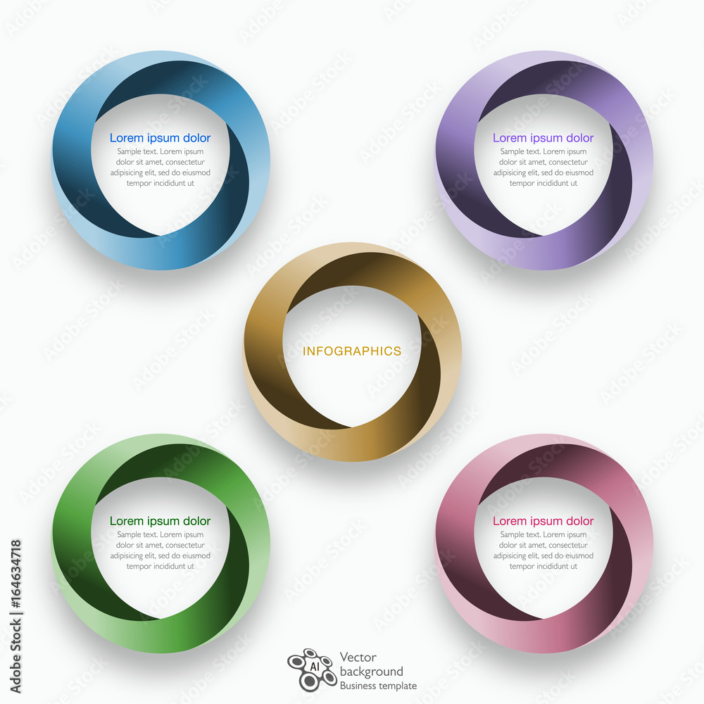 Infographics Vector Background 4-Step Process Infographics Vector Background 4-Step Process