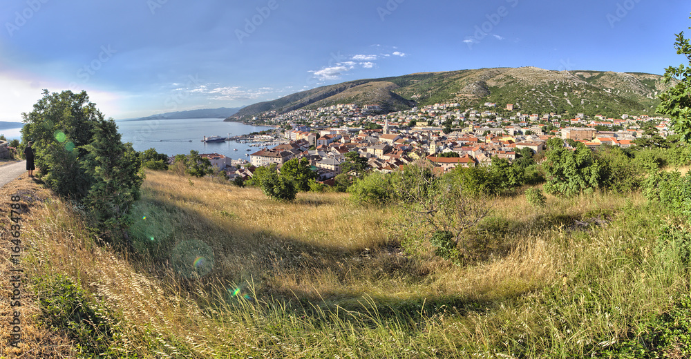 Panorama of Senj - Istria - Croatia