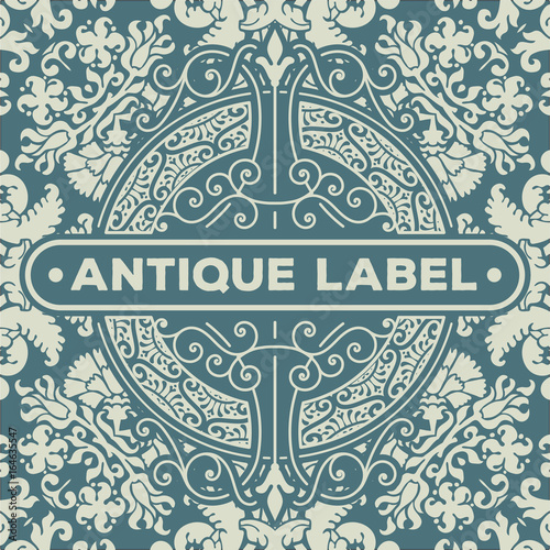 Art deco frame and label design, Resource for Hotel, Spa, Restaurant, Jewelry or other Product tags. Vector illustration