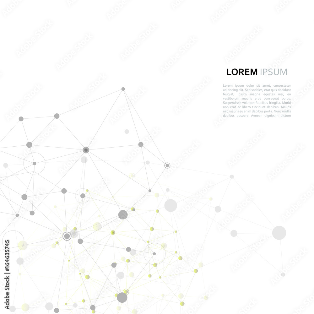 Modern vector design with elements of molecular bonds Modern vector design with elements of molecular bonds