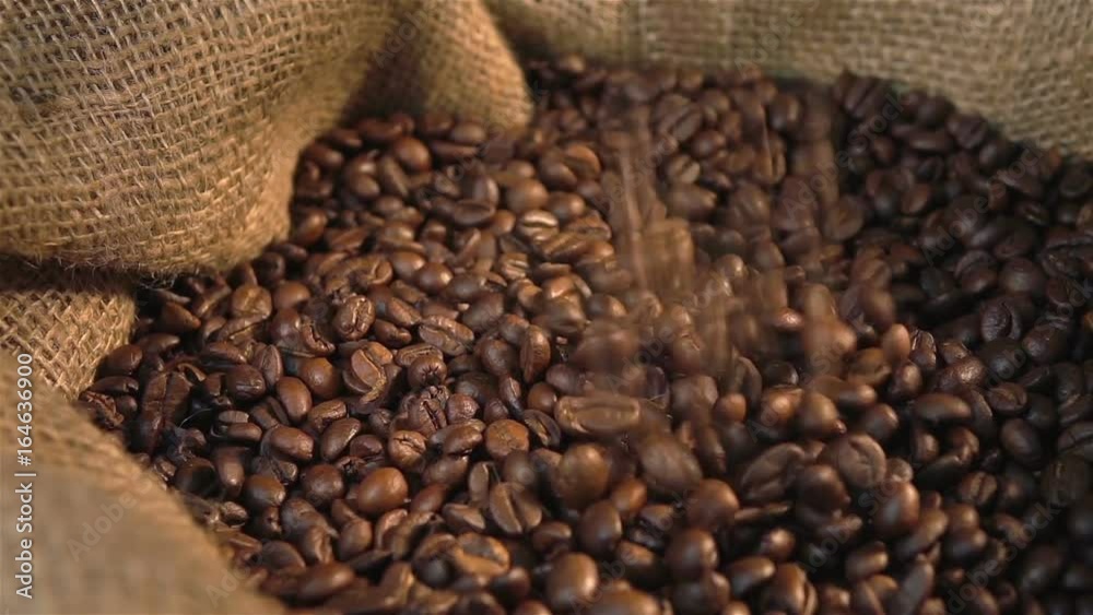 High quality video of falling coffee beans in real 1080p slow motion 250fps High quality video of falling coffee beans in real 1080p slow motion 250fps