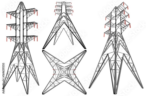 Transmission Electricity Tower Vector 