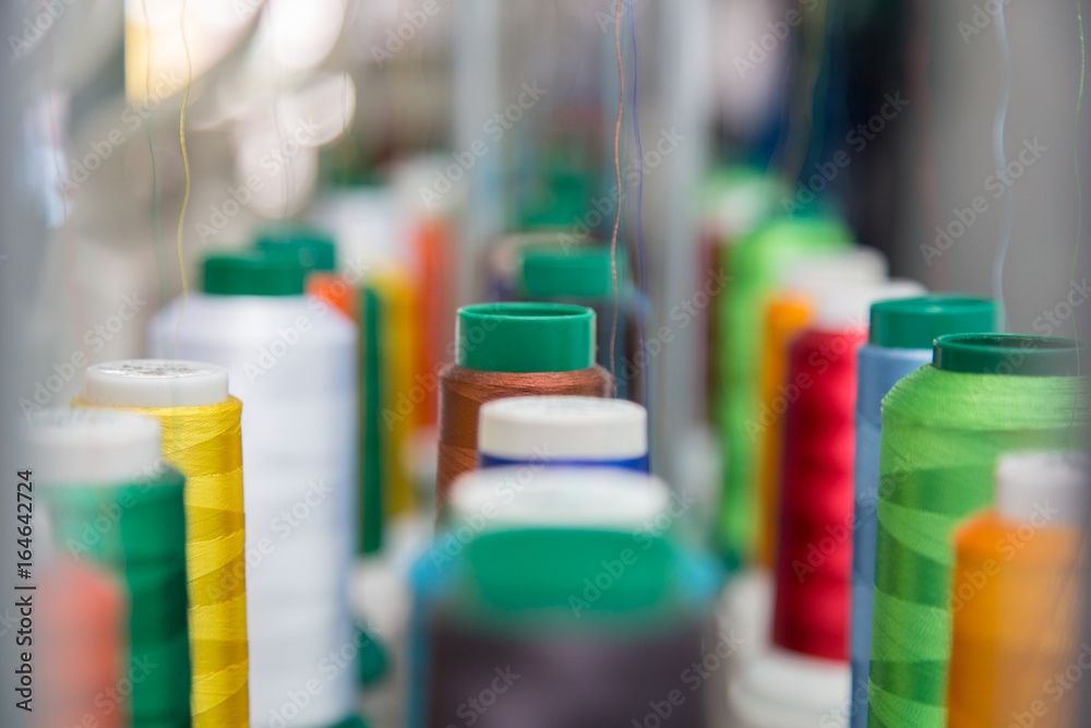 Abstract soft focus blur of embroidery thread for background use Abstract soft focus blur of embroidery thread for background use