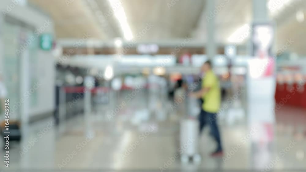 Blur view of airport in Hong Kong Blur view of airport in Hong Kong