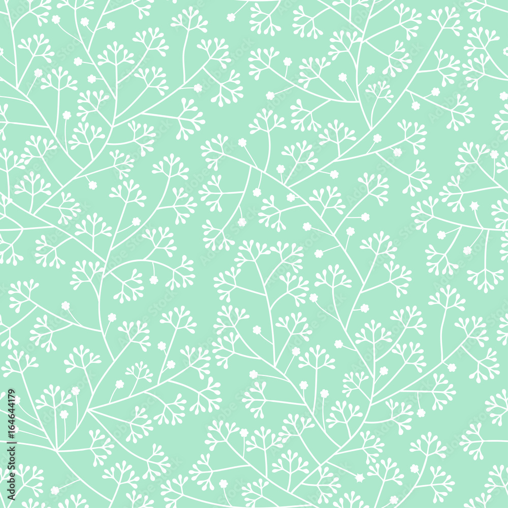 Obraz premium Floral seamless retro pattern