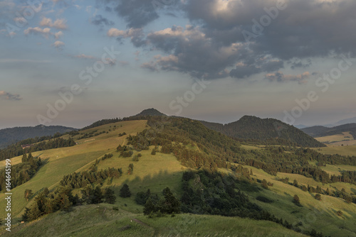 Evening with sunset on Slachovky hill