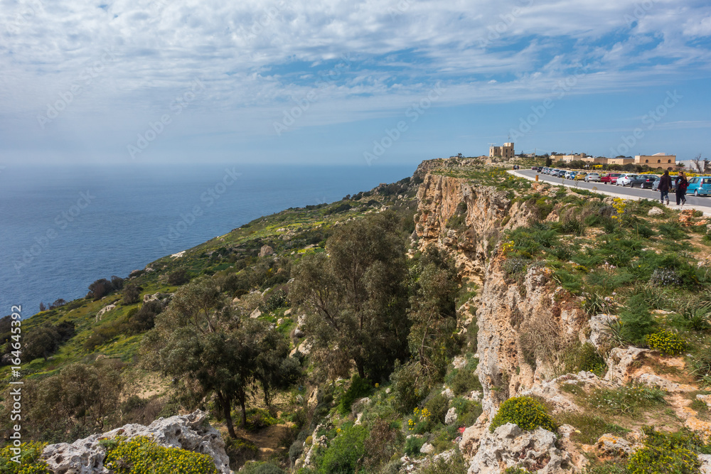 Road along Dingli Cliffs, Valletta, Malta
