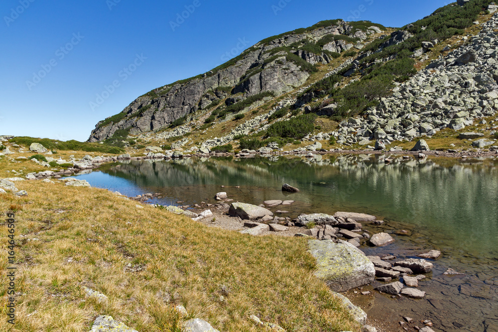 Fototapeta premium Amazing landscape of Lake with clear waters, Rila Mountain, Bulgaria