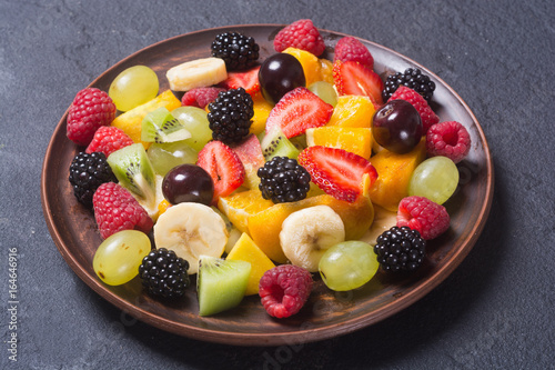 Fruit and berries salad