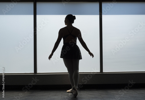 Classical Position ballet dancer silhouette