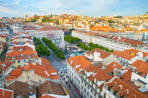 Lisbon Rossio square, Portugal