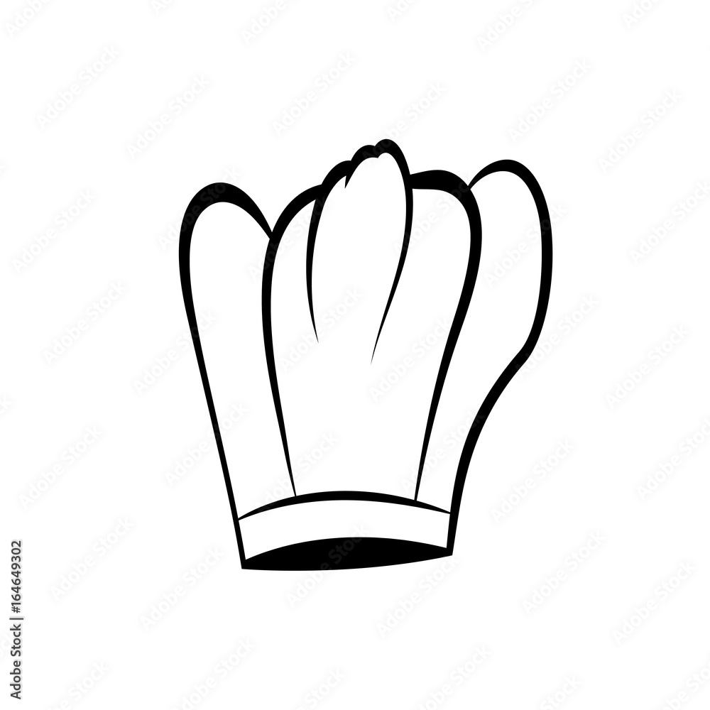 Obraz premium hat chef icon on white background