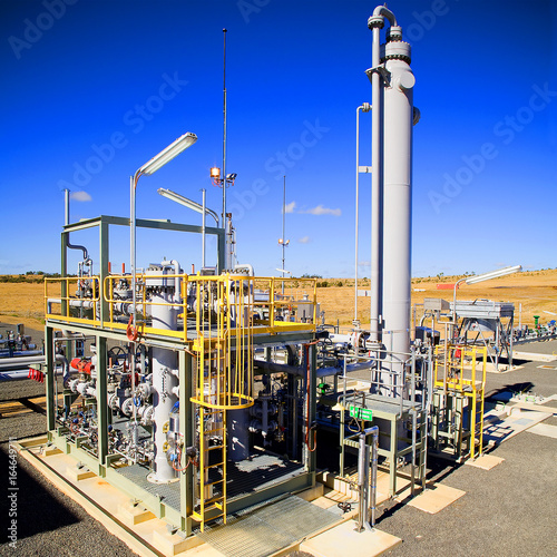 Natural gas production pumping stationing in Roma, Australia