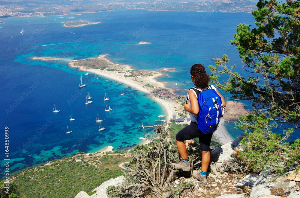 Trekking in Sardinia: to the summit of Tavolara Island.