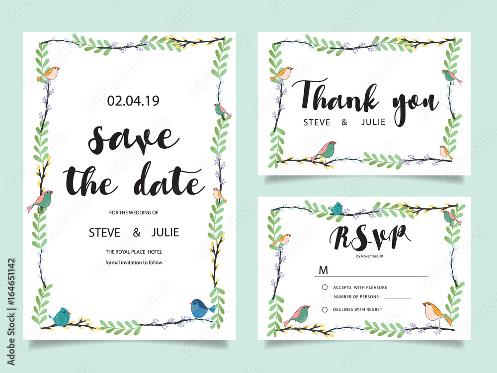 wedding template and elements