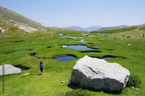 Obraz na płótnie Trekking in Corsica: Bergeries de I Pozzi w salonie