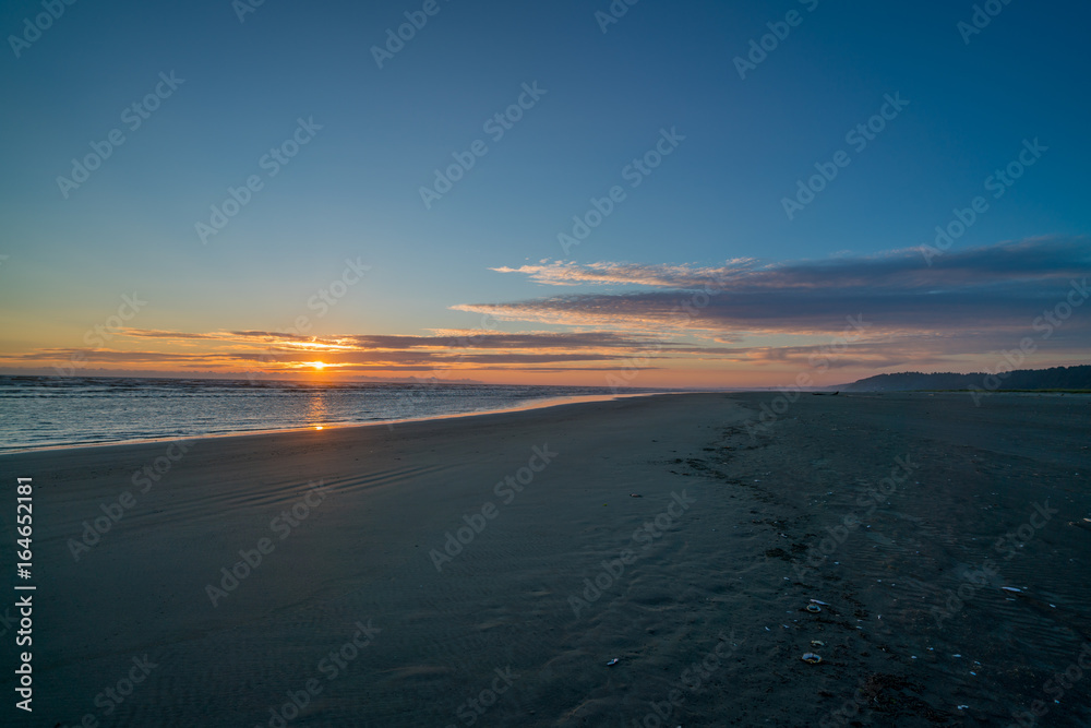 Sunset Pacific Ocean Sunset Pacific Ocean