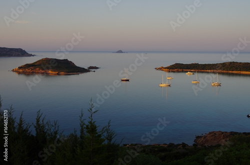 Obraz na płótnie Sunset at Capo Coda Cavallo, near Olbia w salonie