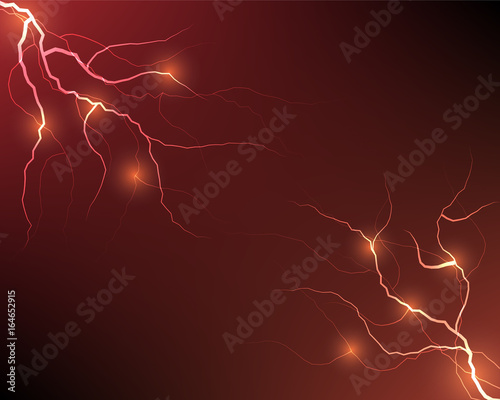 vector lightning flash stri...