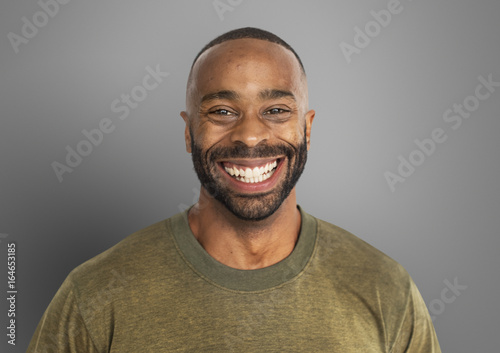 Man Smiling Happiness Carefree Emotional Expression Concept