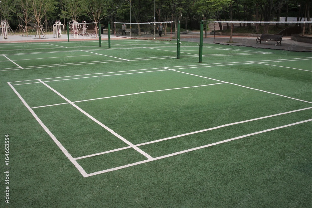 outdoor Badminton court

