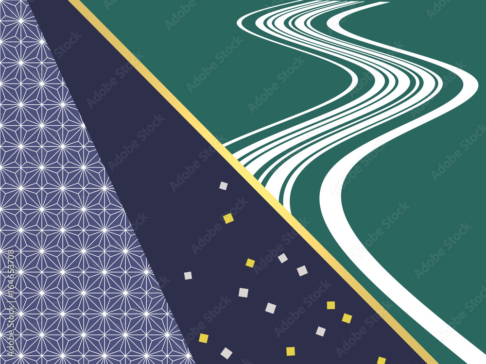 Fototapeta premium 和の背景 和柄 和風 和