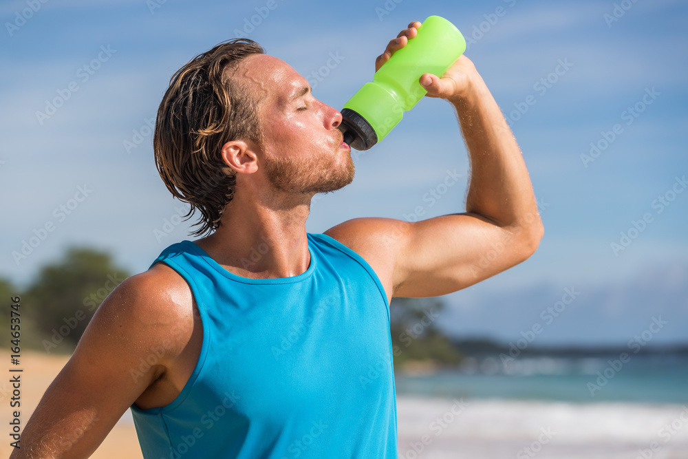 Water Bottle On Tropical Beach. Hydratation And Drinking Regime. Health And  Fitness. Stock Photo, Picture and Royalty Free Image. Image 99570352.