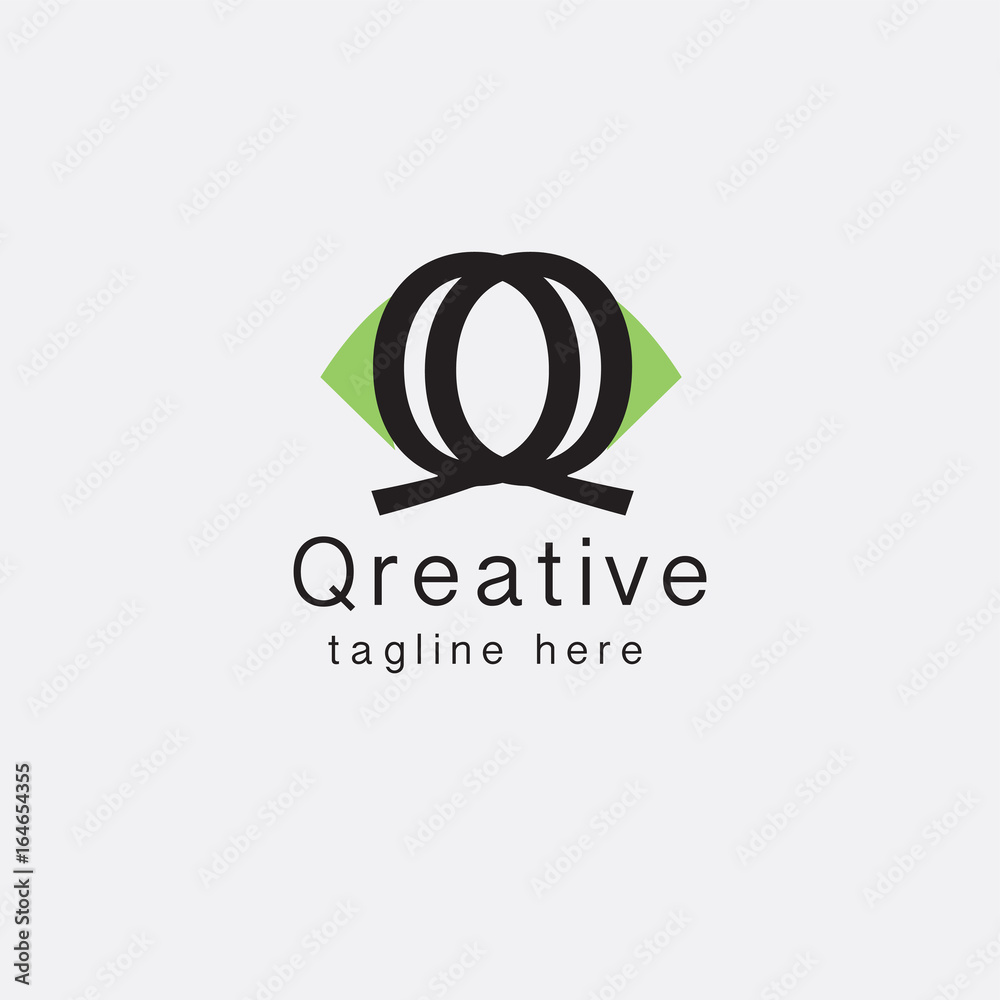 Letter QQ  element logo template
