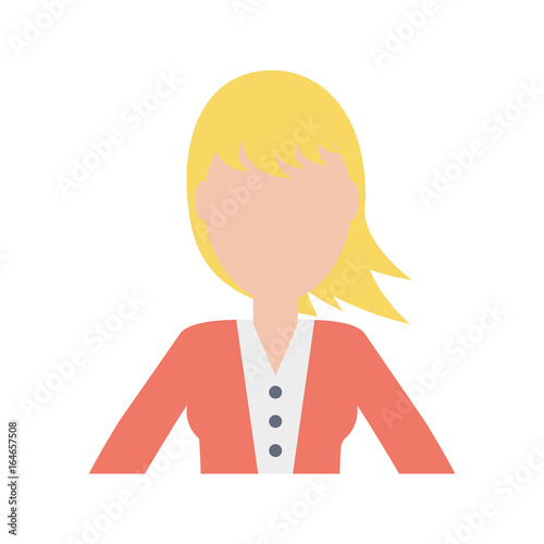 Woman faceless avatar