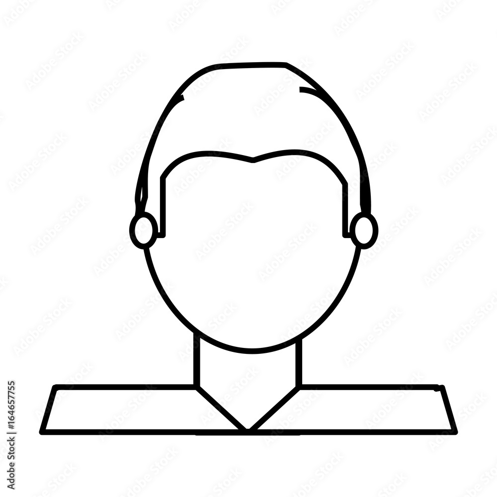 Man faceless avatar