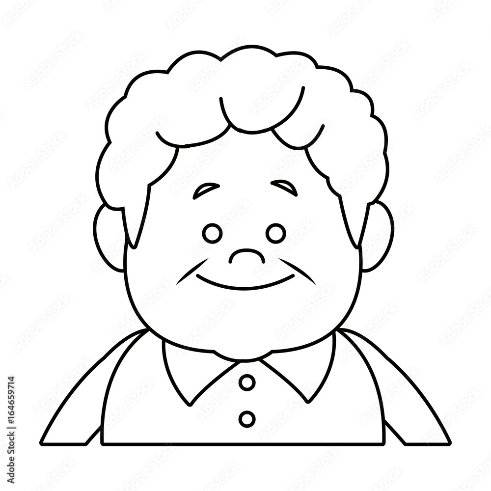 portrait happy grandfather man family person portrait happy grandfather man family person