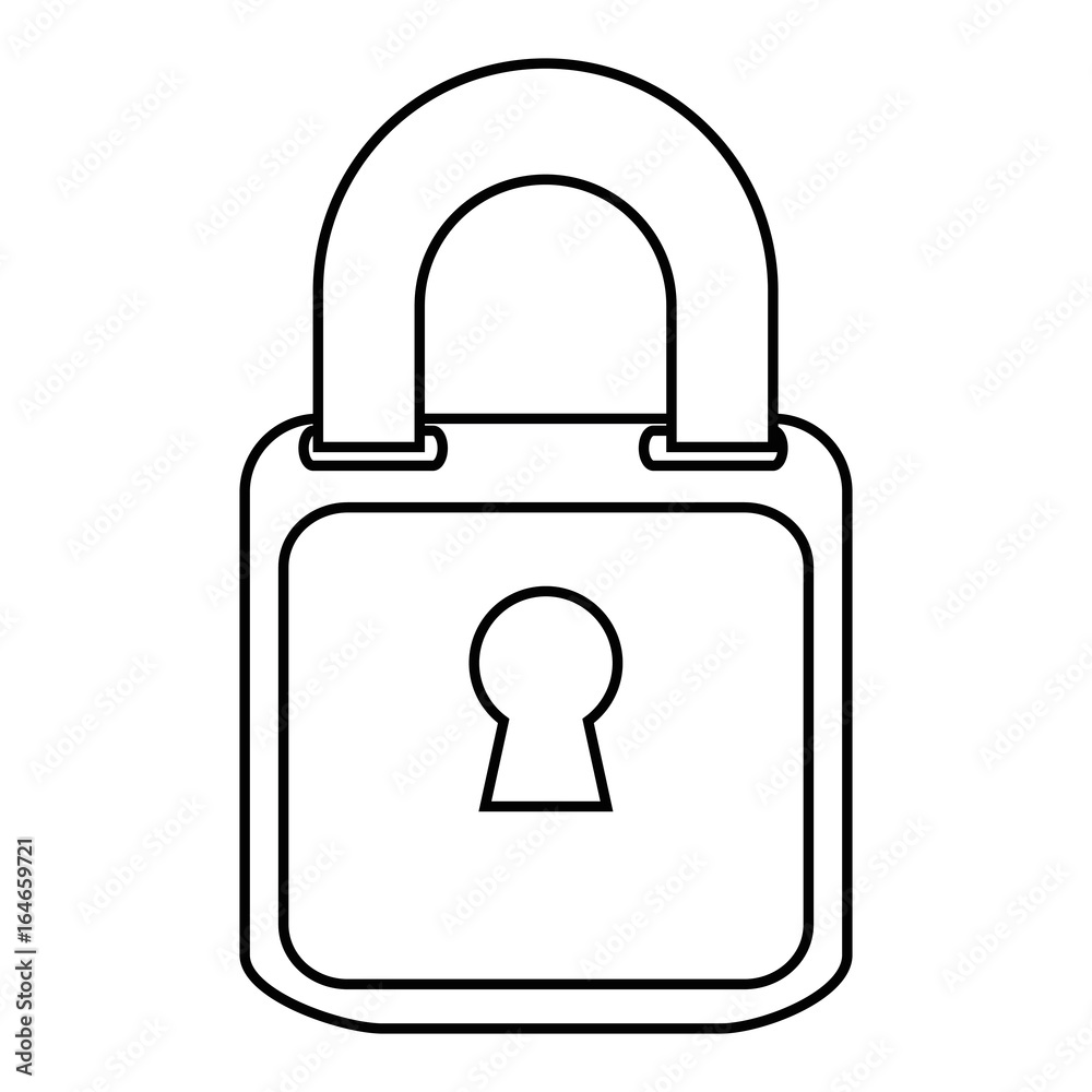 security padlock icon over white background vector illustration security padlock icon over white background vector illustration