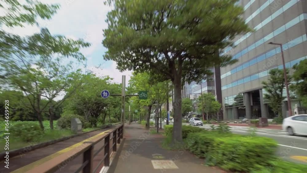 P.O.V .of Bicycle driving in urban bike lane in urban street (Point of view)
P.O.V .of Bicycle driving in urban bike lane in urban street (Point of view)
